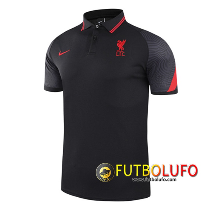 Camiseta Polo Futbol FC Liverpool Negro 2021/2022