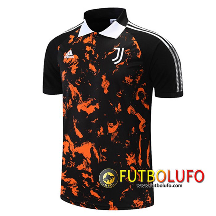 Camiseta Polo Futbol Juventus Negro/Amarillo 2021/2022