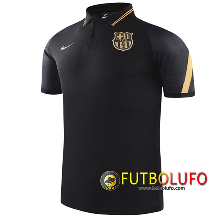 Camiseta Polo Futbol FC Barcelona Negro 2021/2022