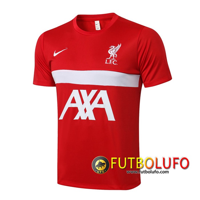 Camiseta Entrenamiento FC Liverpool Rojo/Blanca 2021/2022