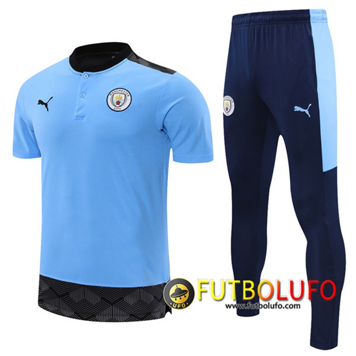 Camiseta Entrenamiento Manchester City + Pantalones Azul 2021/2022