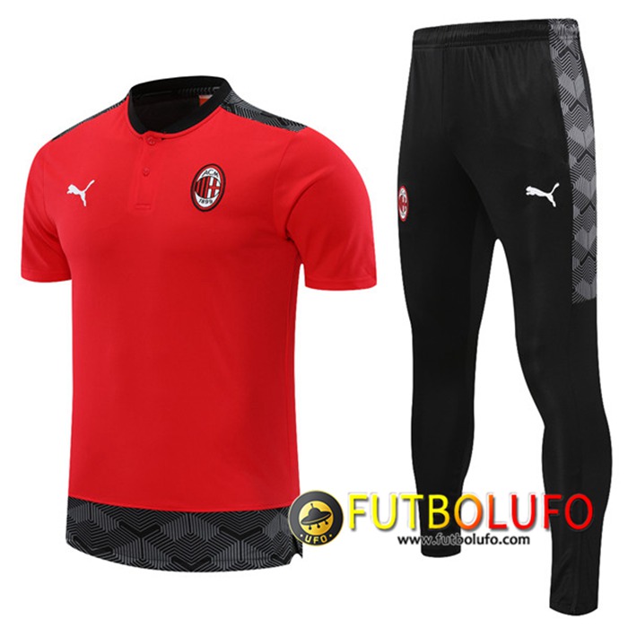 Camiseta Entrenamiento AC Milan + Pantalones Rojo 2021/2022