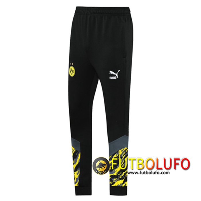Pantalon Entrenamiento Dortmund BVB Negro/Amarillo 2021/2022 -01