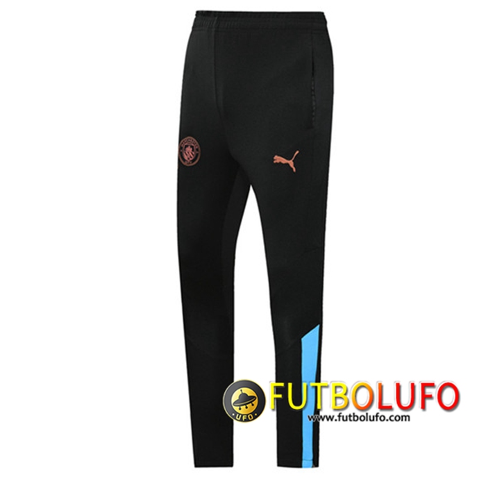 Pantalon Entrenamiento Manchester City Negro/Azul 2021/2022