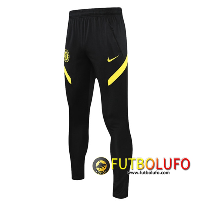 Pantalon Entrenamiento FC Chelsea Negro/Amarillo 2021/2022