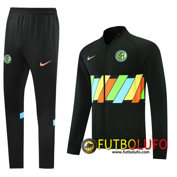 Chandal Equipos De Futbol - Chaqueta Inter Milan Negro 2021/2022