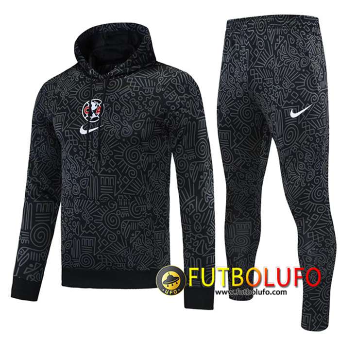 Chaqueta Con Capucha Chandal Foot Club America Negro 2021/2022