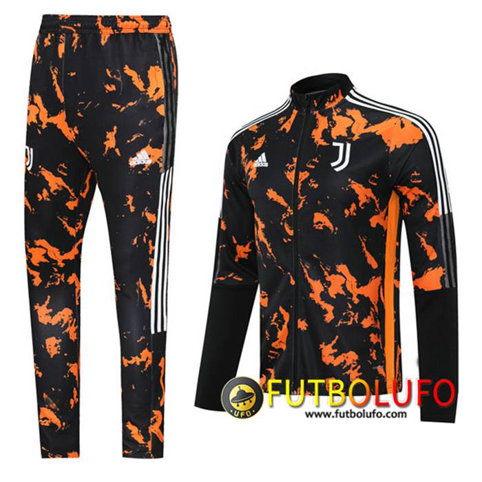 Chandal Equipos De Futbol - Chaqueta Juventus Negro/Naranja 2021/2022