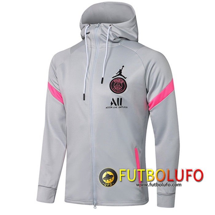 Chaqueta Con Capucha Jordan PSG Gris 2020/2021