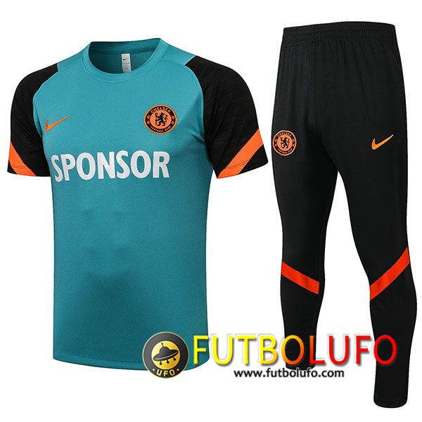 Camiseta Polo FC Chelsea + Pantalones Verde 2021/2022