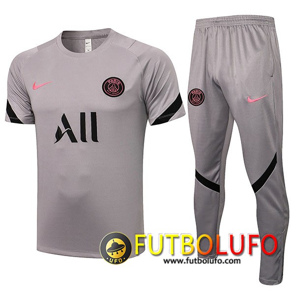Camiseta Polo Jordan PSG + Pantalones Gris 2021/2022