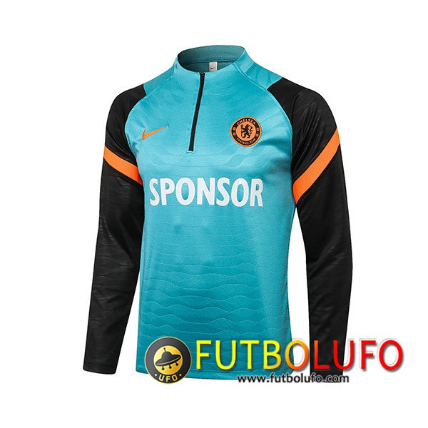 Sudadera De Entrenamiento FC Chelsea Negro/Azul 2021/2022