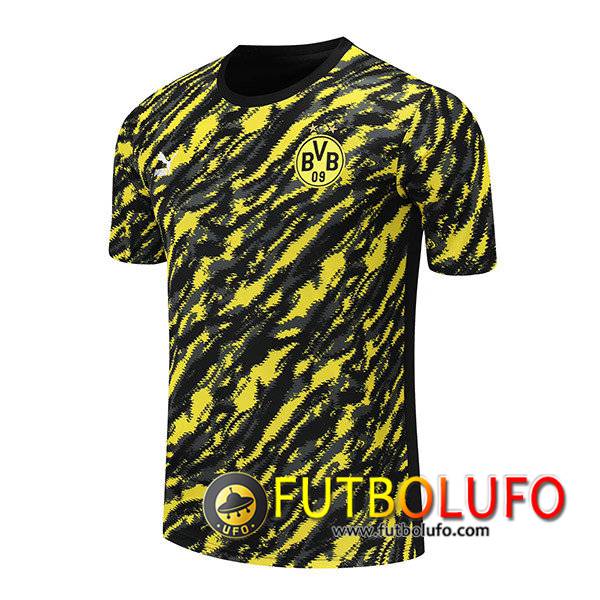Camiseta Entrenamiento Dortmund BVB Negro/Amarillo 2021/2022