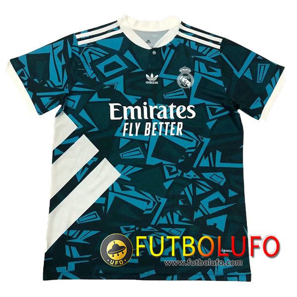 Camiseta Entrenamiento Real Madrid Negro/Azul 2021/2022