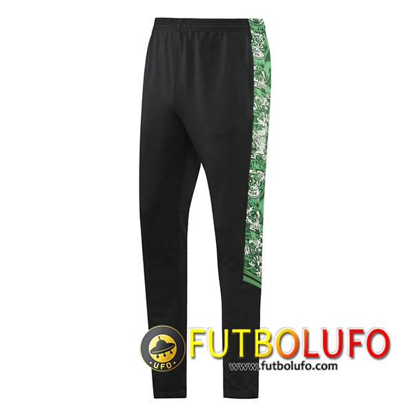 Pantalon Entrenamiento Manchester City Negro/Verde 2021/2022