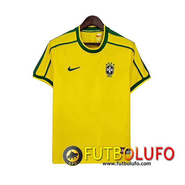 Camiseta Futbol Brasil Retro Titular 1998