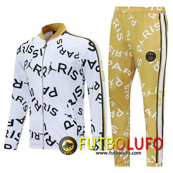 Chandal Equipos De Futbol - Chaqueta Jordan PSG Blanca 2021/2022
