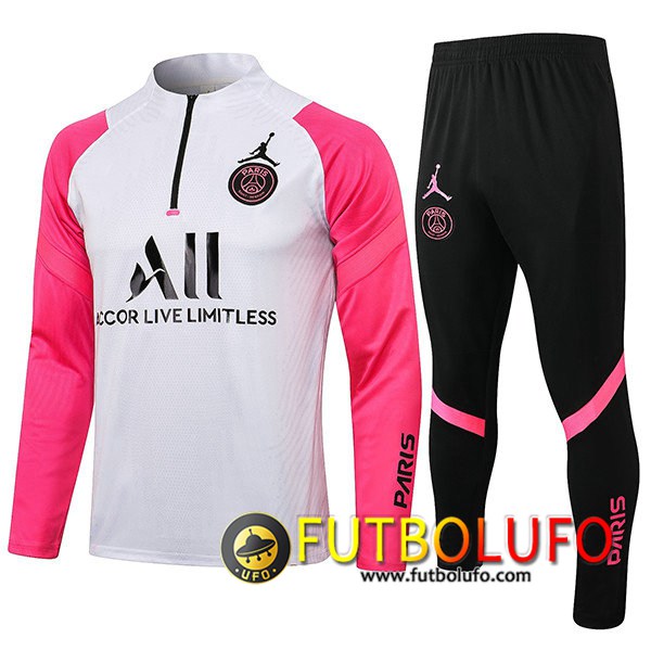 Chandal Equipos De Futbol Jordan PSG Blanca/Rosa 2021/2022