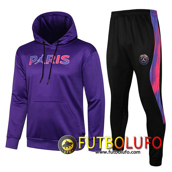 Chaqueta Con Capucha Chandal Jordan PSG Púrpura 2021/2022