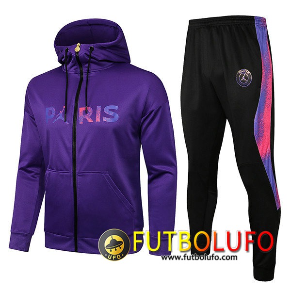 Chaqueta Con Capucha Chandal Jordan PSG Púrpura 2021/2022