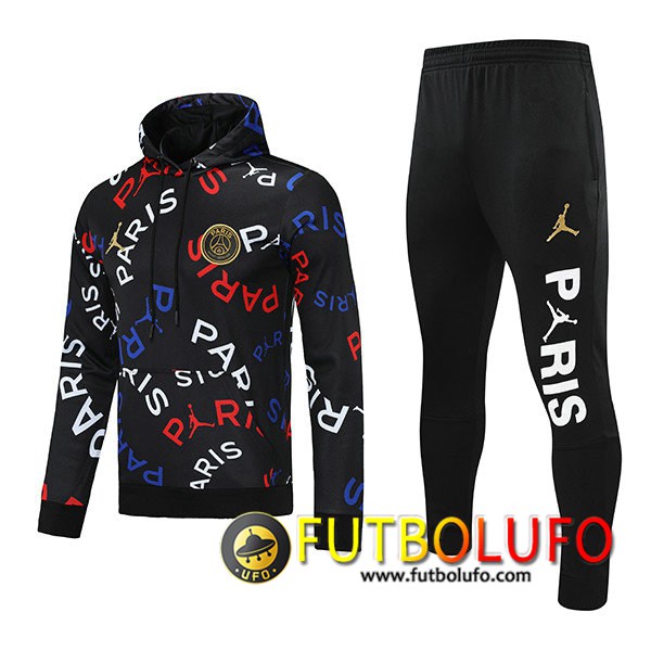 Chaqueta Con Capucha Chandal Jordan PSG Negro 2021/2022