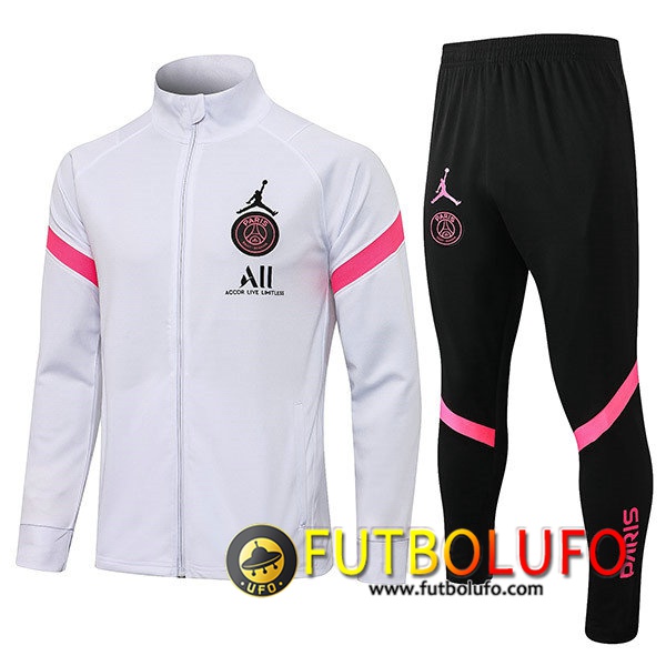 Chandal Equipos De Futbol Jordan PSG Blanca/Rosa 2021/2022
