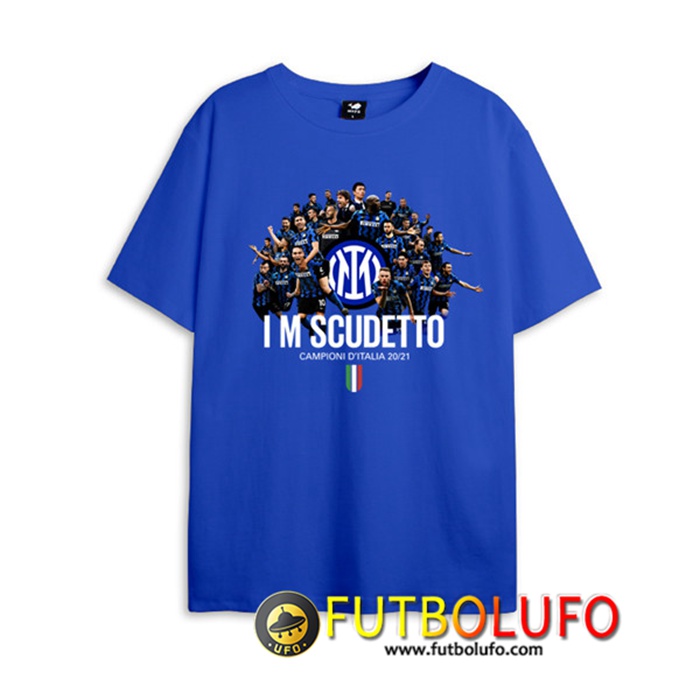 Camiseta Entrenamiento Inter IM Scudetto Azul 2021