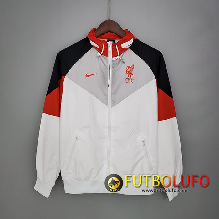 Rompevientos FC Liverpool Blanca/Gris 2021/2022
