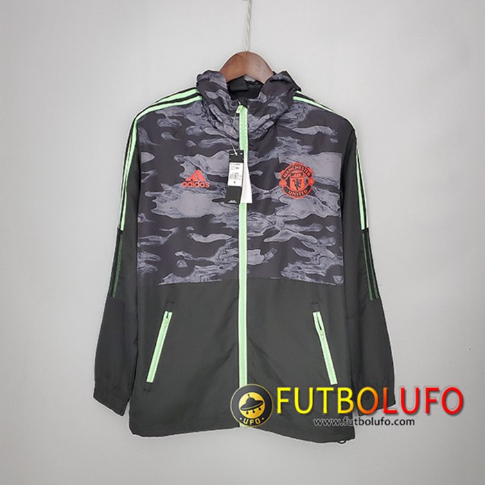 Rompevientos Manchester United Negro/Gris 2021/2022