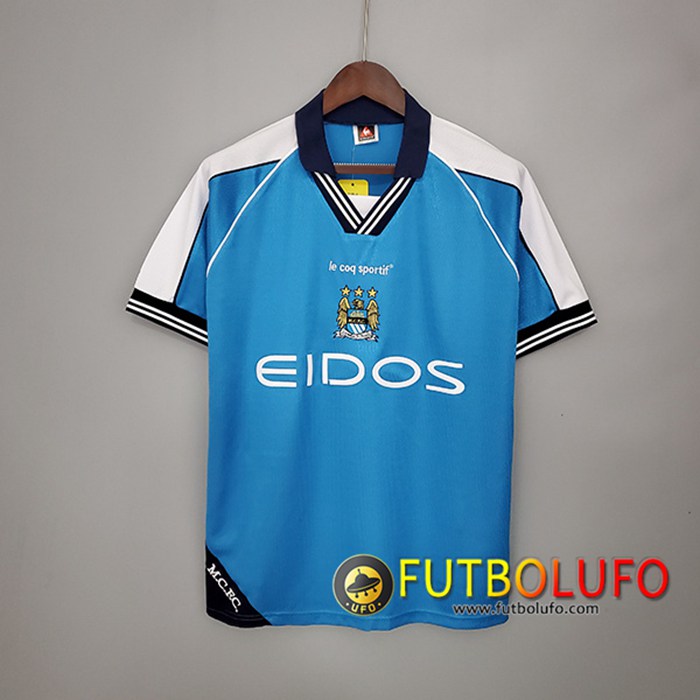 Camiseta Futbol Manchester City Retro Titular 1999/2001
