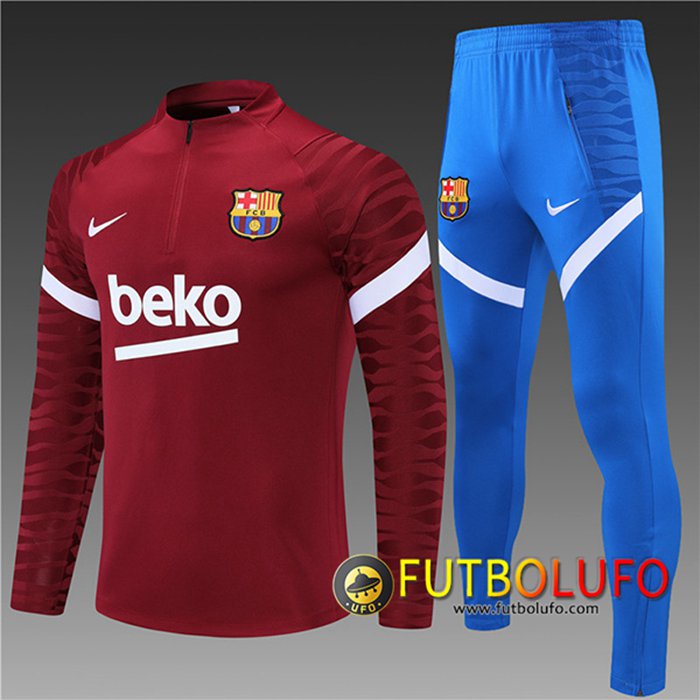 Chandal Equipos De Futbol FC Barcelona Niños Rojo 2021/2022