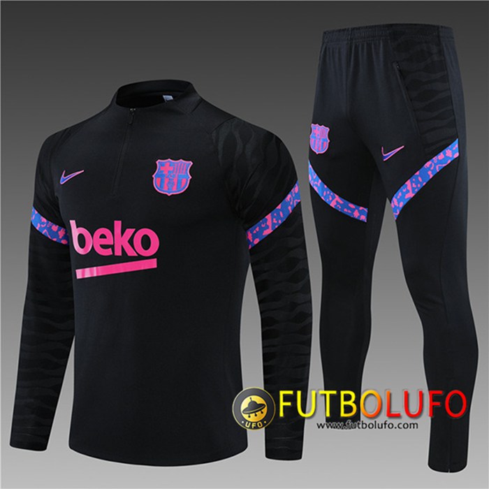 Chandal Equipos De Futbol FC Barcelona Niños Negro 2021/2022