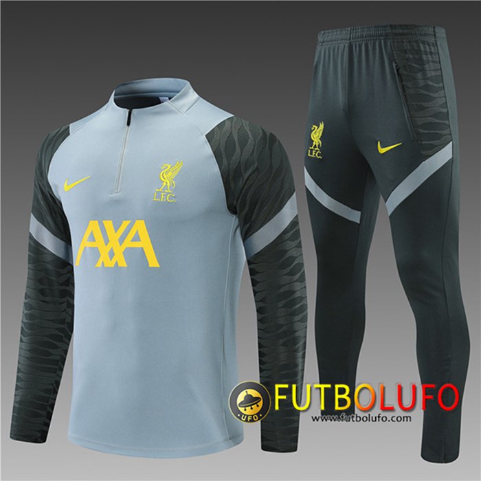 Chandal Equipos De Futbol FC Liverpool Niños Azul Gris Chair 2021/2022