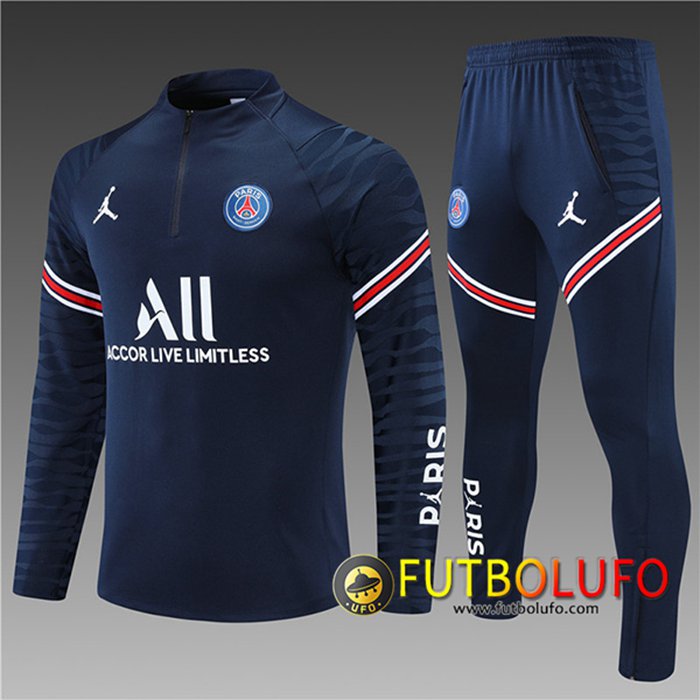Chandal Equipos De Futbol Jordan PSG Niños Azul Marino 2021/2022