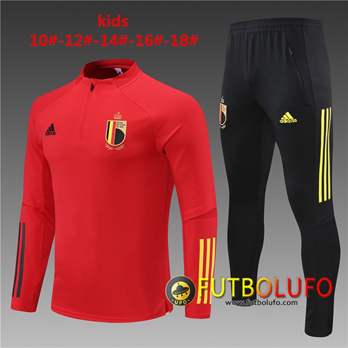 Chandal Equipos De Futbol Bélgica Niños Rojo 2021/2022