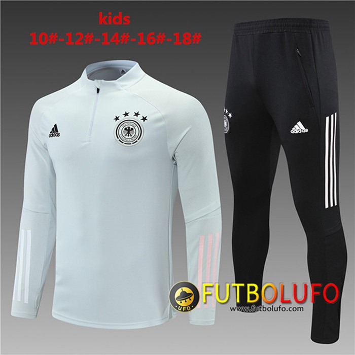 Chandal Equipos De Futbol Alemania Niños Gris Claro 2021/2022