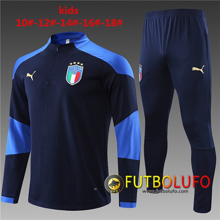Chandal Equipos De Futbol Italia Niños Azul Marino 2021/2022