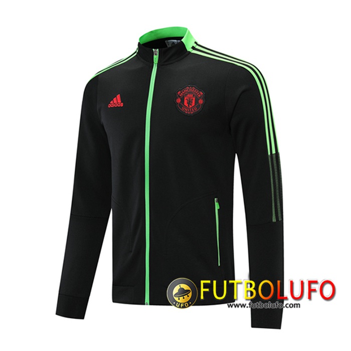 Chaqueta Con Capucha Manchester United Negro 2021/2022