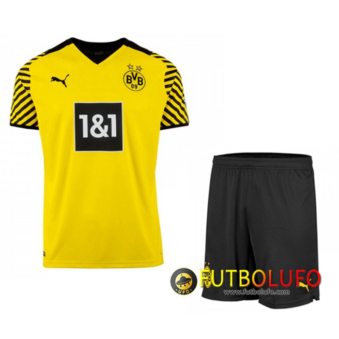 Camiseta Futbol Dortmund BVB Ninos Titular 2021/2022