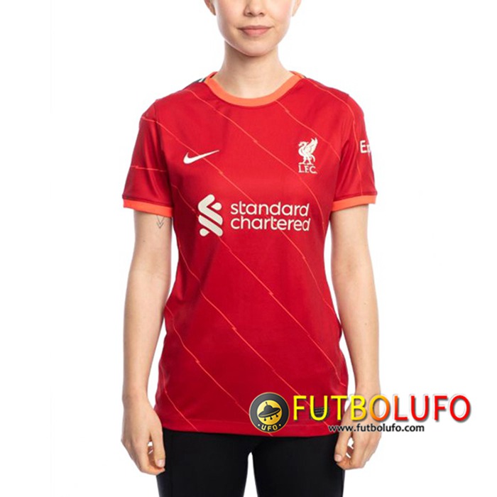 Camiseta Futbol FC Liverpool Mujer Titular 2021/2022