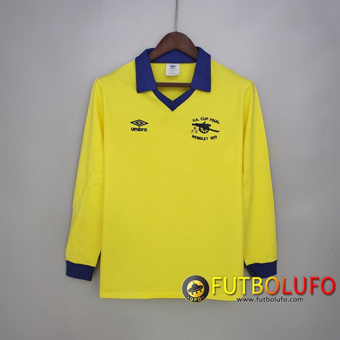 Camiseta Futbol Arsenal Retro Manga Larga Alternativo 1971/1979