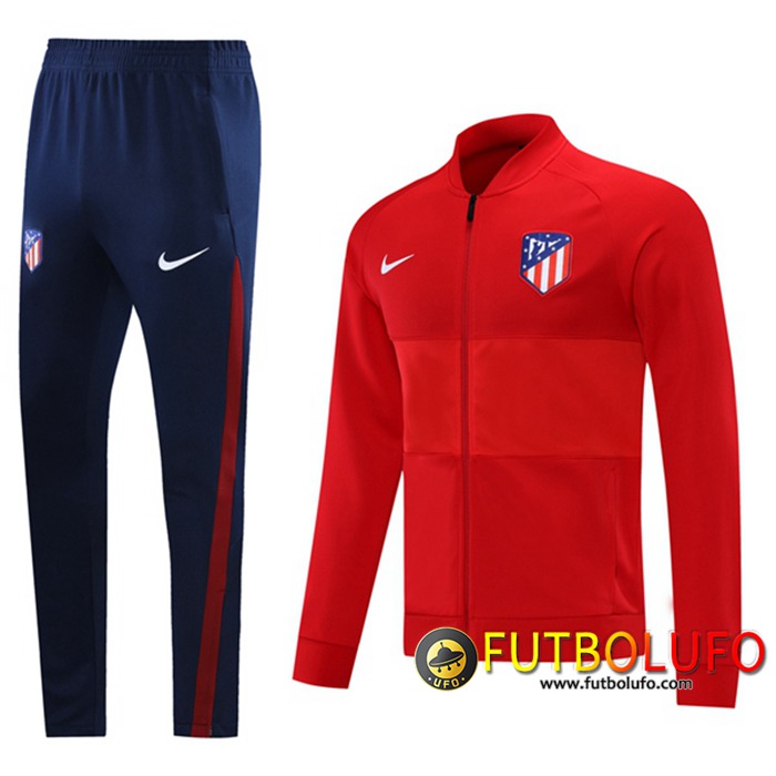 Chaqueta Con Capucha Chandal Atletico Madrid Rojo 2021/2022