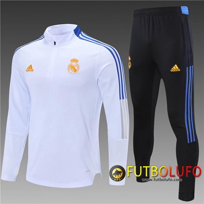 Chandal Equipos De Futbol Real Madrid Niños Blanca 2021/2022