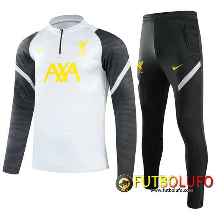 Chandal Equipos De Futbol FC Liverpool Niños Blanca 2021/2022