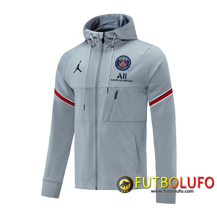 Chaqueta Con Capucha Jordan PSG Gris 2021/2022