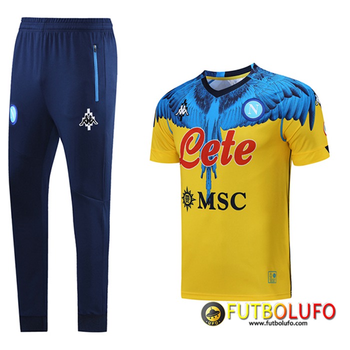 Camiseta Entrenamiento SSC Napoli + Pantalones Negro/Azul 2021/2022