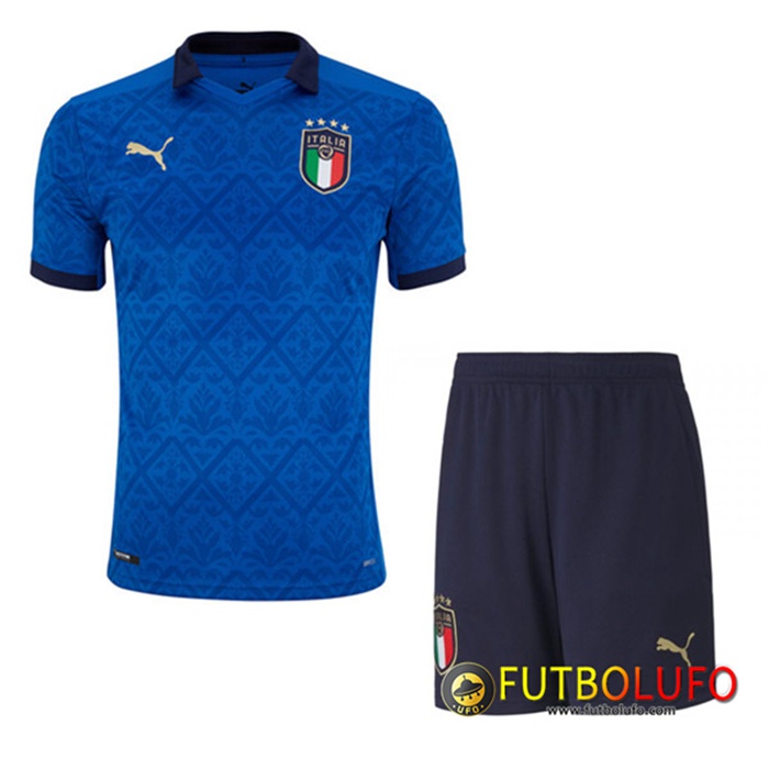 Camiseta Futbol Italia Titular + Cortos UEFA Euro 2020
