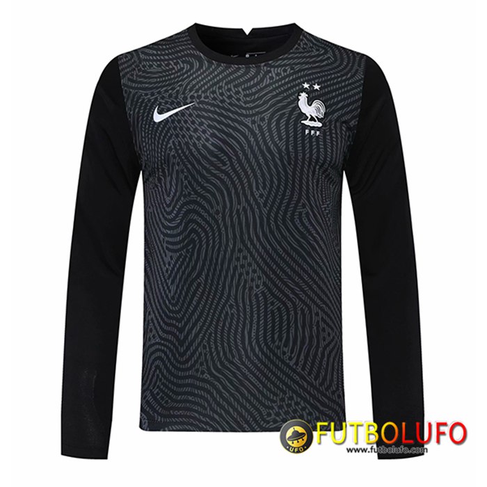 Camiseta Futbol Francia Portero Manga Larga Negro 2020