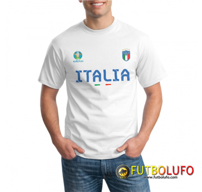 Camiseta Entrenamiento Italia UEFA Euro 2020 Champions Blanca - GXHTS01