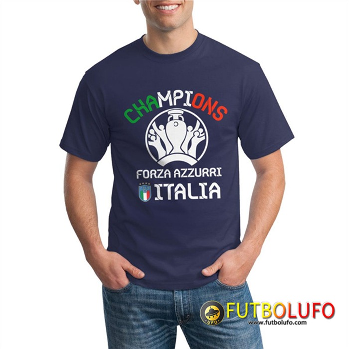 Camiseta Entrenamiento Italia UEFA Euro 2020 Champions Azul Marino - GXHTS12